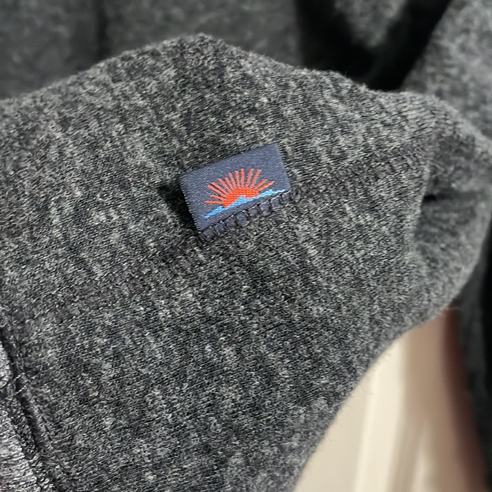 Faherty Dual Knit Crew Sweatshirt Minimalist Preppy Lounge - Picture 5 of 7